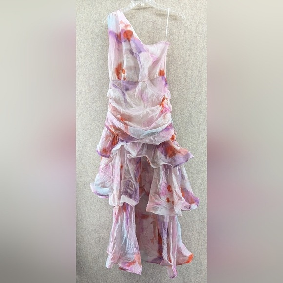 Gingham & Heels Dresses & Skirts - Gingham & Heels ZabaOne Shoulder Maxi Dress Pink Haze, NWT, AU Size 8, US Size 4